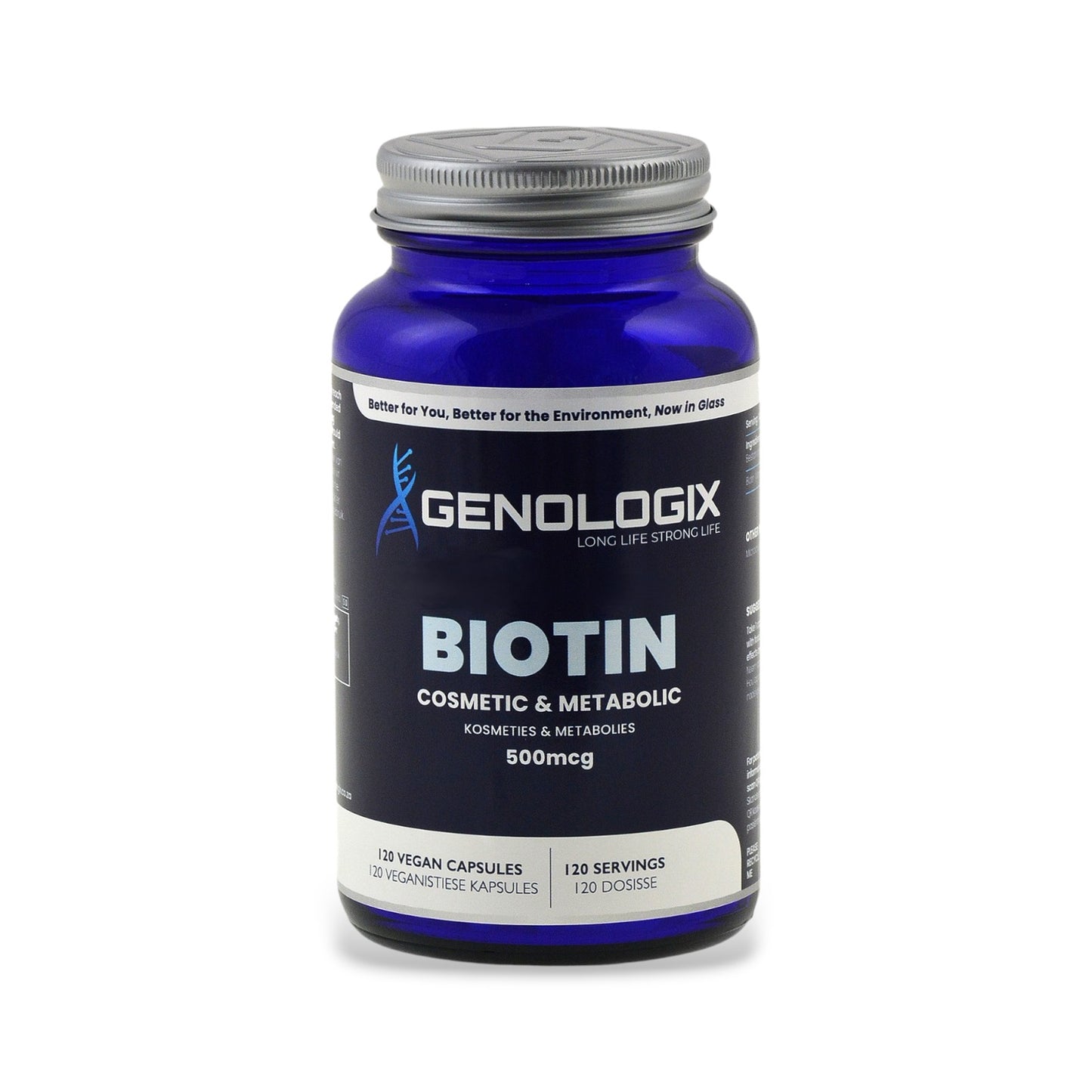 Genologix Biotin 500mcg 120 Capsules